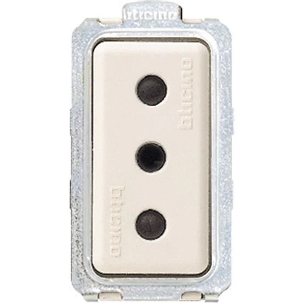 Presa BTicino Magic Piccola 2P+T 10A 5113 - Sicurezza Avanzata e Design Compatto