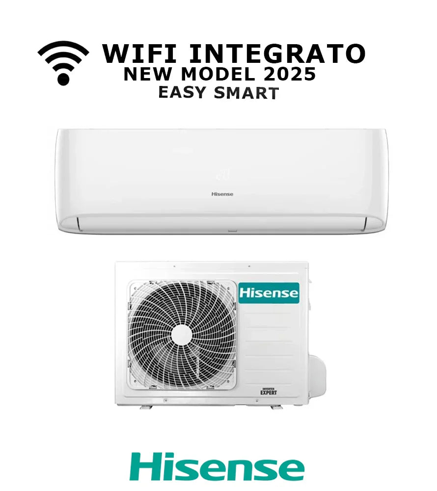 Climatizzatore Hisense Easy Smart 2025 Wi-Fi 24000 BTU R32 A++/A+ CA70BT2B