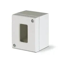 Minicassetta 1 Foro per canalina, contenitore da parete IP20, design compatto e pratico per installazioni elettriche.