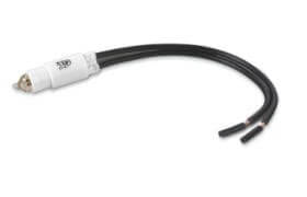 Spia a Pisello Magic connector with black wires for 220V neutral color bulbs, ideal for lighting solutions.