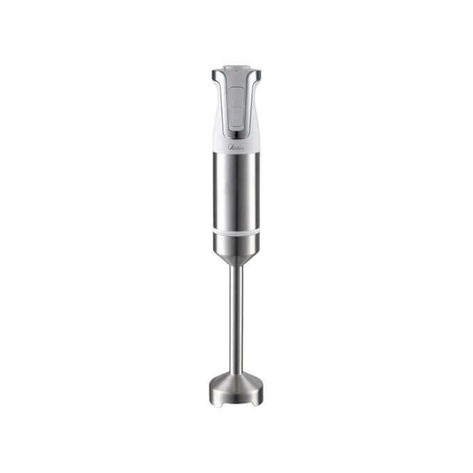 ARMIX02 deep immersion blender with stainless steel body and ergonomic handle, high power motor, and removable design.
