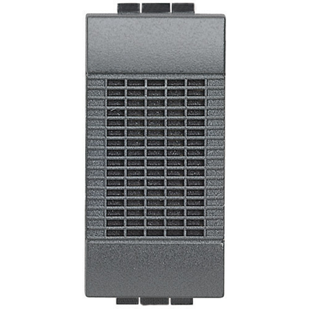 Bticino Living Light Suoneria 230V in bronzo antracite, utilizzata come campanello per porta, potenza 8VA.