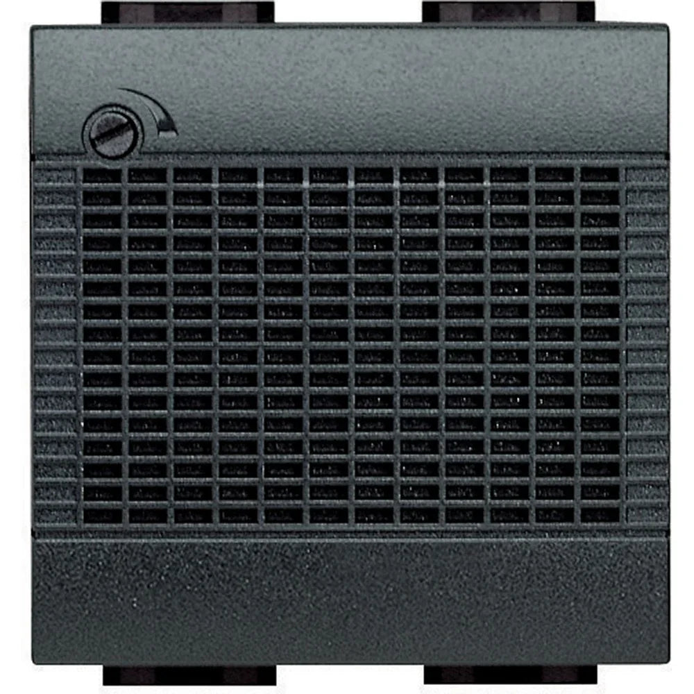 Suoneria Elettronica Living Int. BTicino L4355/12 - 3 Suoni, Volume Regolabile, Design Antracite