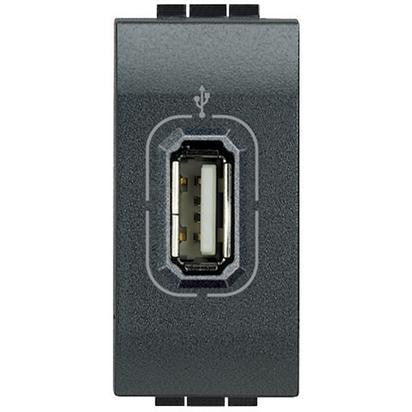 Bticino Livinglight L4285 - Caricatore USB 1 Modulo Antracite