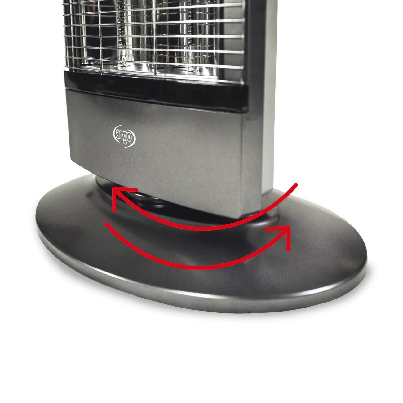 Argo Ambient Stufa in Fibra di Carbonio (Cod. 191070154) – 1000 W, Riscaldamento Rapido e Oscillante