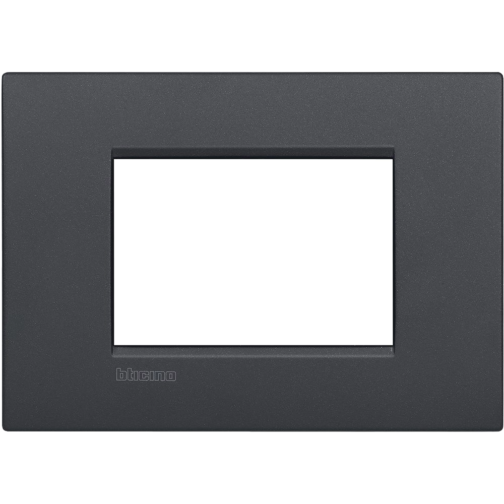 Placca 3 Moduli Bticino Livinglight AIR Colore Antracite - LNC4803AR