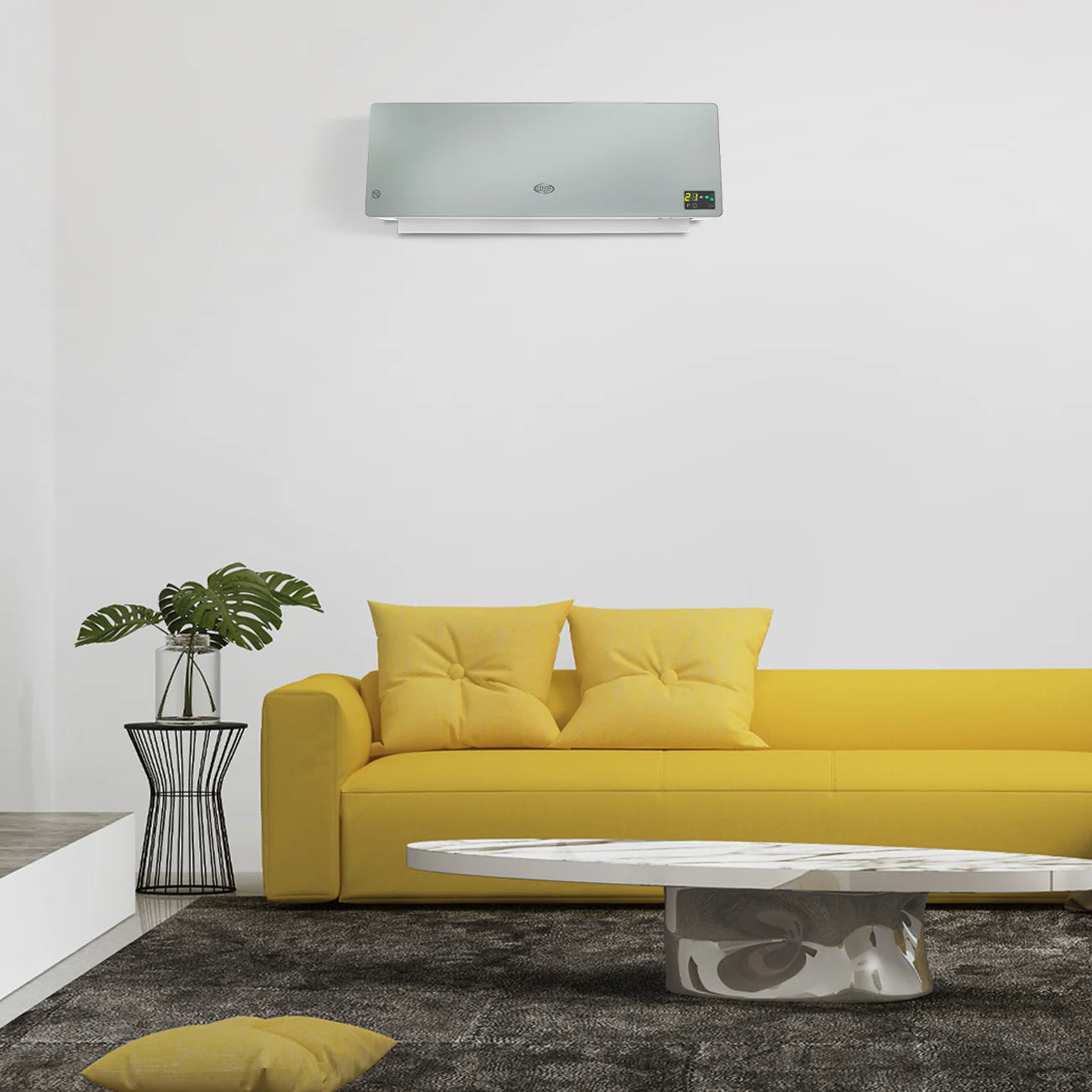 Termoventilatore Ceramico a Parete Argo Chic Silver (Cod. 191070184) – Potente, Silenziosa e Ideale per Bagno