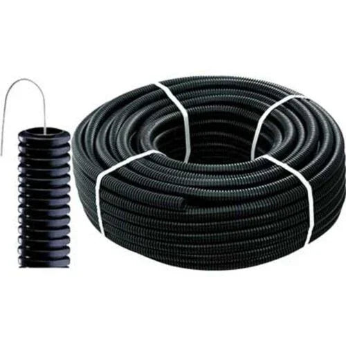 Tubo Corrugato Nero Ø32 mm - Rotolo da 25 Metri con Tirafilo, Flessibile e Resistente - SKU: inserire_codice_SKU_quì