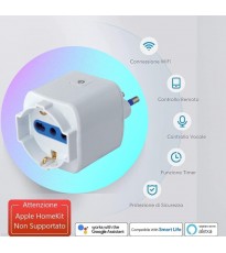 Homcloud Presa Intelligente Wi-Fi Smart 16A Italiana Bipasso-Schuko