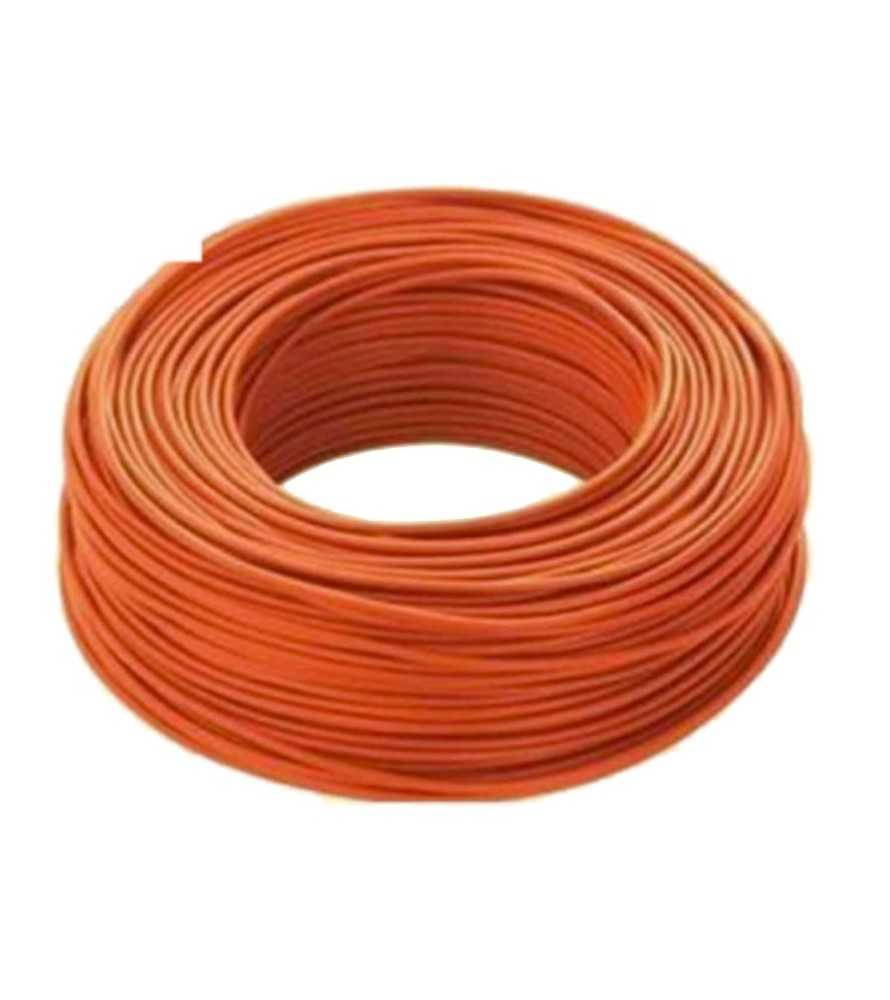 Cavo elettrico cordina unipolare arancio antifiamma FS17 1 x 1,5 mm matassa 100 m