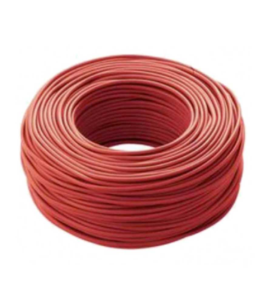 Cavo elettrico cordina unipolare rosso antifiamma FS17 1 x 2,5 mm matassa 100 m