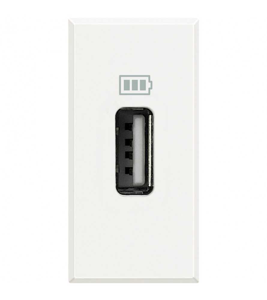 Caricatore USB 1,1 A Bticino Axolute Bianco HD4285C1