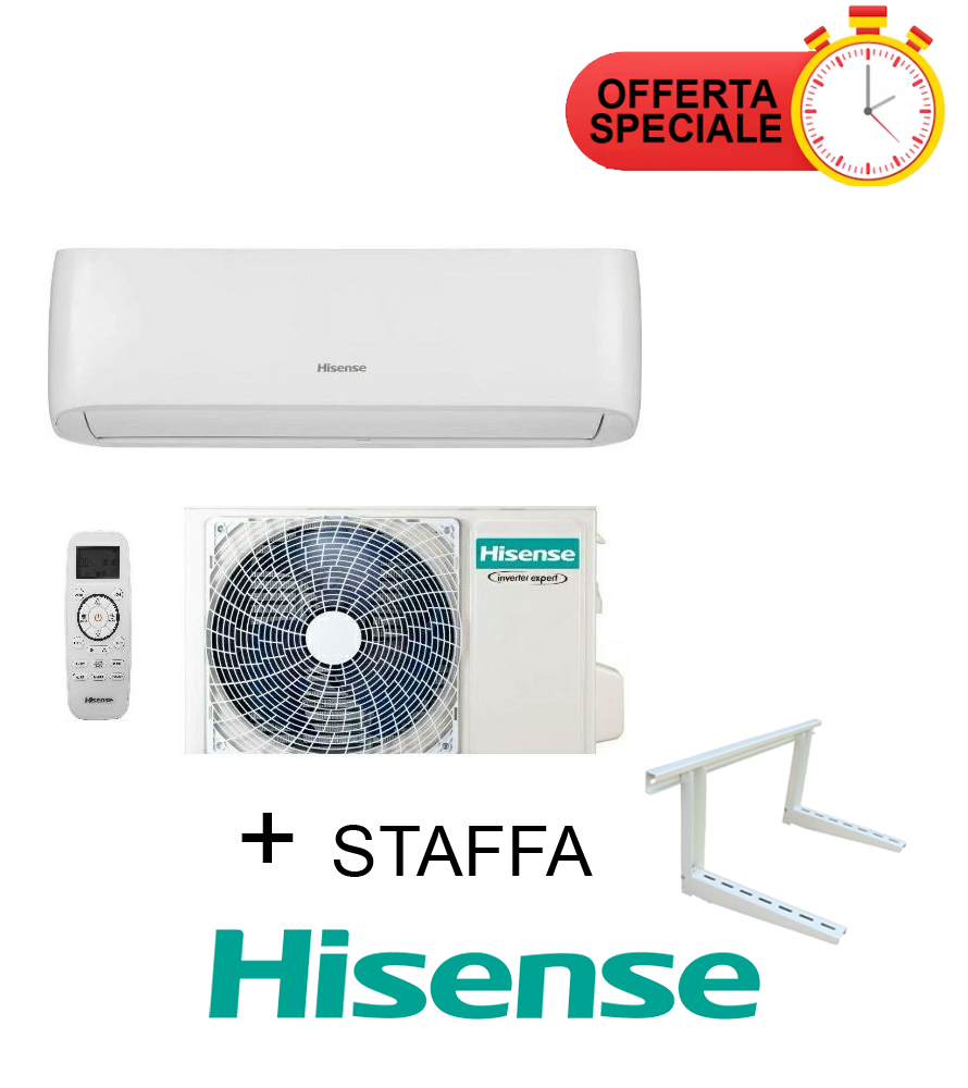 Climatizzatore Hisense 18000 Btu + Staffa Inverter Serie EASY SMART CA50XS1AG + CA50XS1AW R-32 Wi-Fi Optional
