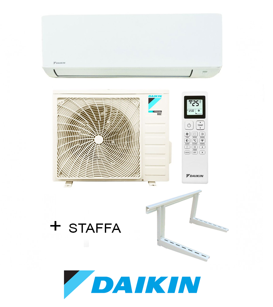 Climatizzatore + Staffa Daikin 9000btu 2,5KW R32 A++/A+