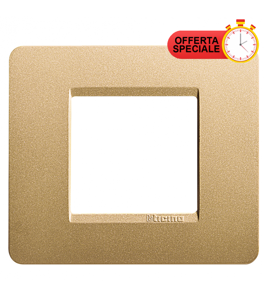 BTicino Matix Placca 2 Posti Gold AM4802GL
