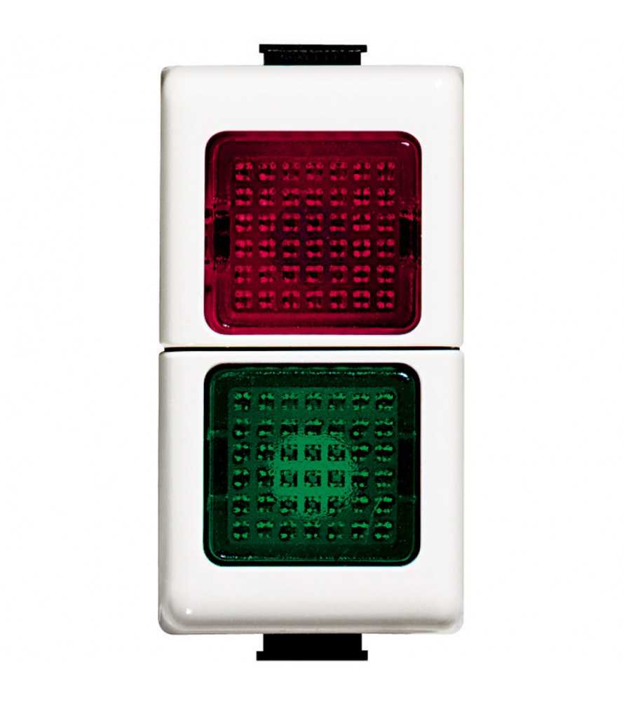 Bticino Matix modulo portalampada vetro verde/rosso AM5064V