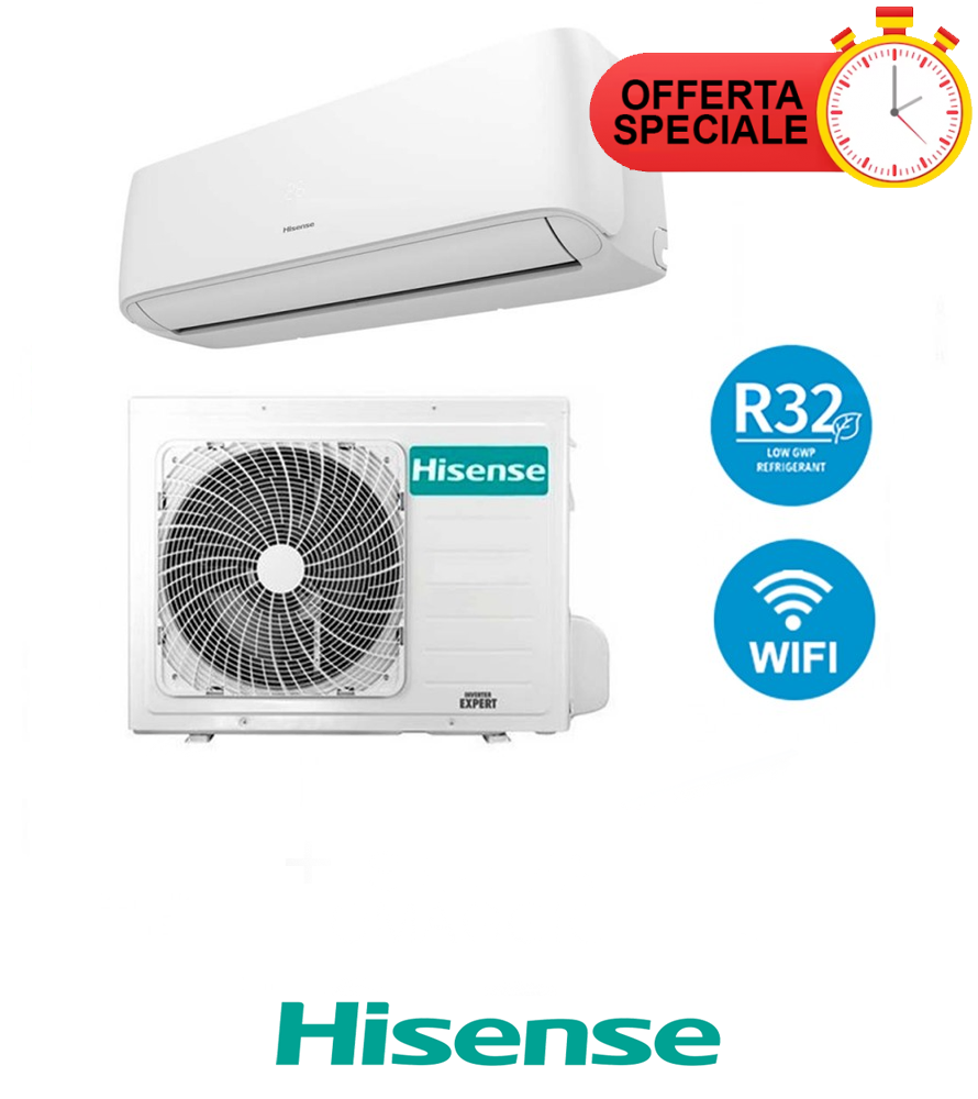 Climatizzatore Hisense HI COMFORT 12000 Btu Inverter R32 A++/A+ Wifi Integrato