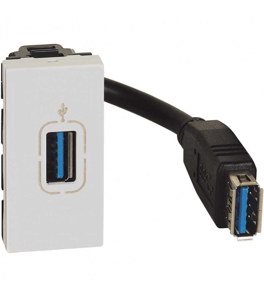 Connettore USB tipo A preconnesso Bticino MatixGO JW4285P