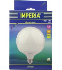 Imperia 6011829 Lampadina LED Globo E27, 16 W, Bianco Opale, 15.6 x 12 x 12 cm