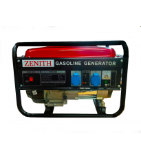 Generatore di Corrente 3000Watt 3W con Motore a Benzina 4 Tempi, 2 prese 230V, 7.0 PS, Avviamento a Strappo