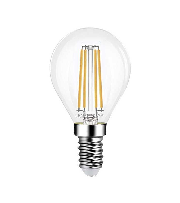 IMPERIA 6017425 Lampada LED E14 Sfera Filament Luce calda
