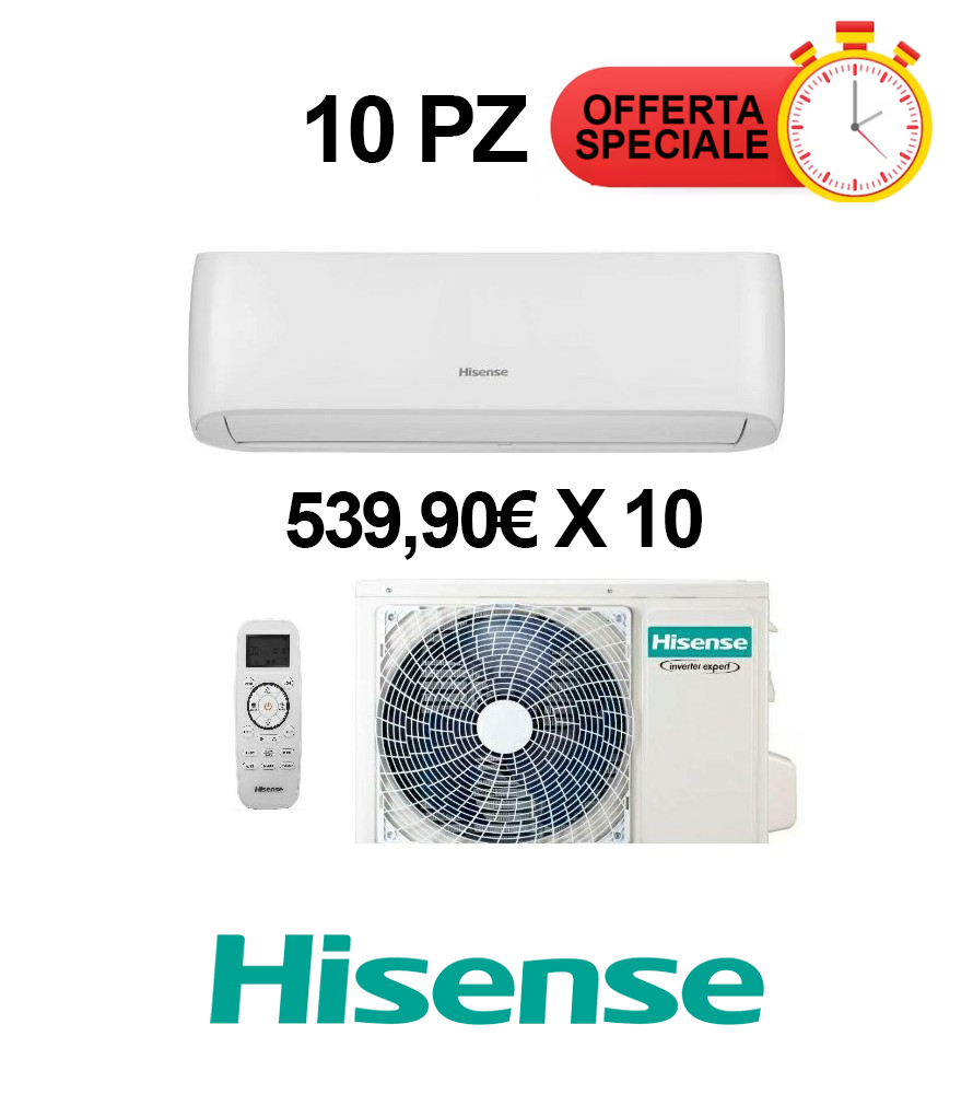 10PZ Climatizzatore Hisense 18000 Btu Inverter Serie EASY SMART CA50XS1AG + CA50XS1AW R-32 Wi-Fi Optional