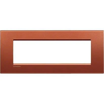 Placca Quadra Living Light 7 Moduli - Brick - Metallo Elegante - LNA4807RK