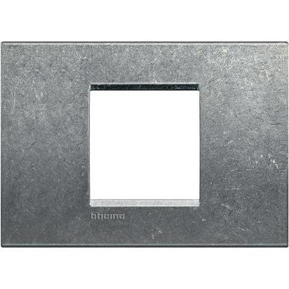 Placca Livinglight 2P Metallo Nativa - LNA4819NA, Design Elegante e Resistente, 86x120mm