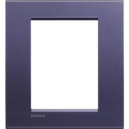 BTicino Living Light Placca 3+3P Club LNA4826CB in metal, 134mm height, 120mm width, stylish and functional.