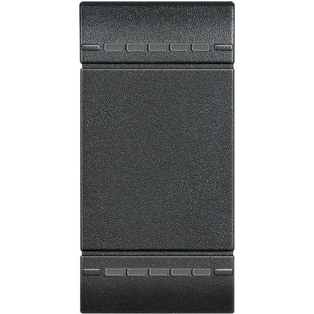 Living Light Copritasto 1 modulo 2 funzioni antracite - modern switch design with textured finish