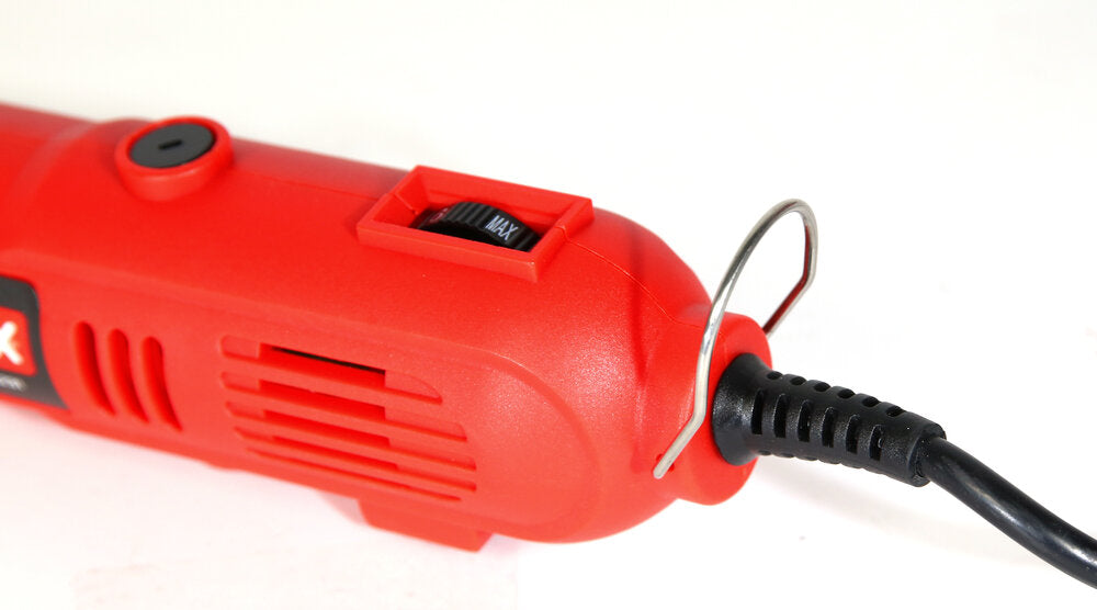 Dettaglio del mandrino autoserrante di Valex Universal 231 Multiutensile.