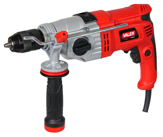 Trapano a filo con Percussione Valex T4002 – Articolo 1421367, potente strumento da 800 W per foratura su muratura e legno.