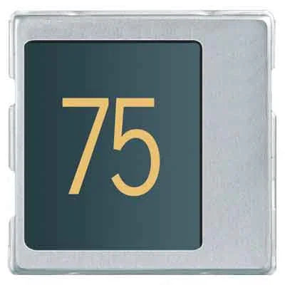 Modulo Numero Civico Urmet 1145/50 in Alluminio Anodizzato con Illuminazione LED Amber per Visibilità Ottimale