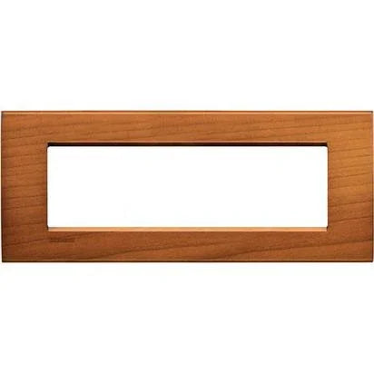 Placca Quadra Livinglight 7P in Ciliegio Americano - Massello Elegante - SKU LNA4807LCA