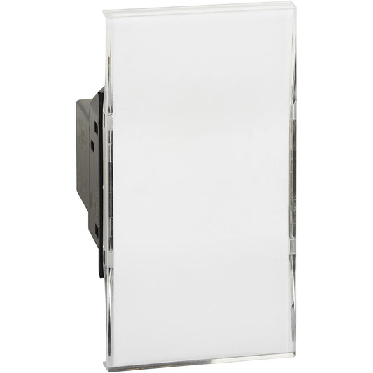 Living Now Pulsante 1P retroilluminato 12V 3A LED BTicino, cover inclusa, design moderno e funzionale.