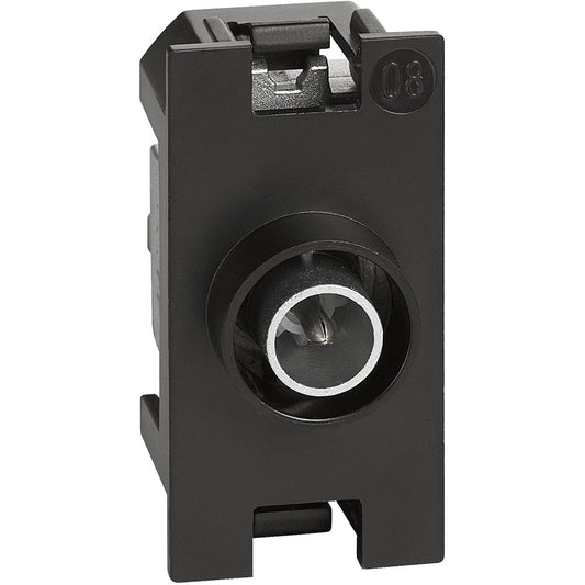 BTICINO LIVING NOW Presa TV Diretta 1 Modulo K4202P10 coassiale con connettore maschio e morsetti schermati.