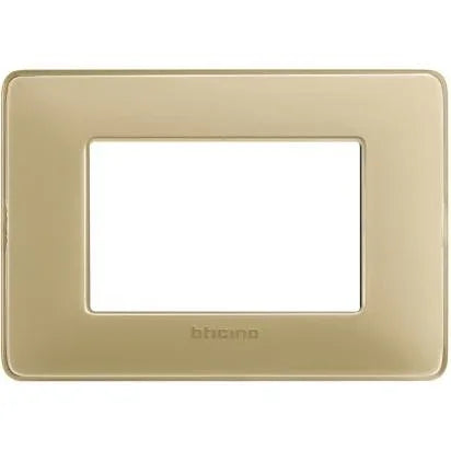 Placca BTicino Matix 3 Moduli Avorio AM4803CAV - Design Elegante e Funzionale, Facile Manutenzione