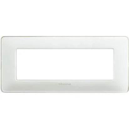 Placca BTicino Matix 6 Moduli Ghiaccio AM4806CBN - Design Moderno, Facile Installazione, 84x191mm