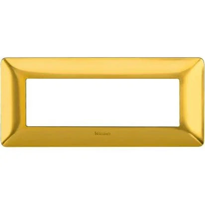 Placca Bticino Matix 6 Moduli Oro Satinato AM4806GOS - Design Elegante e Facile Installazione