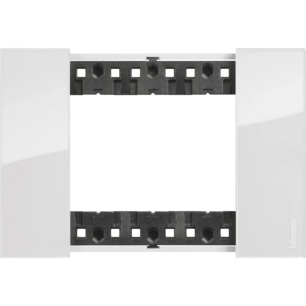 Placca 3 Moduli Bticino Living Now Ghiaccio (Ice) - KA4803DW