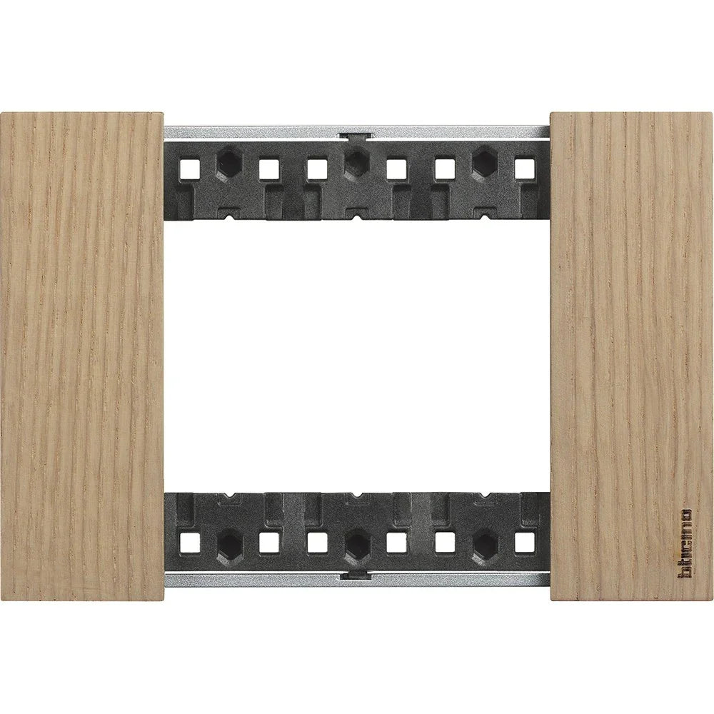 Placca 3 Moduli Bticino Living Now Finitura Rovere (Vero Legno) - KA4803LM