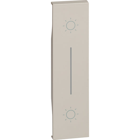 Cover per pulsante non interbloccato BTicino Living Now K4036 in color sabbia, design elegante e funzionale.