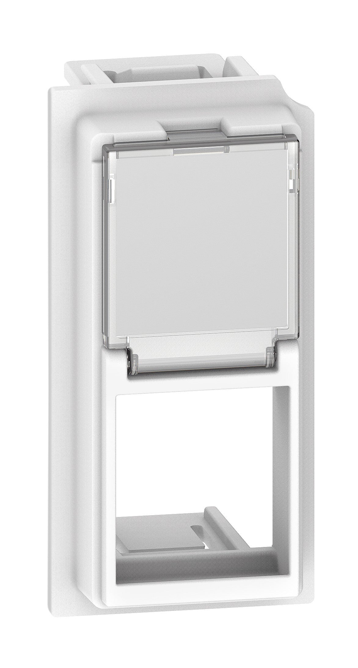 Adattatore per connettori Keystone Bianco BTicino, ideale per sistemi modulari Living Now.