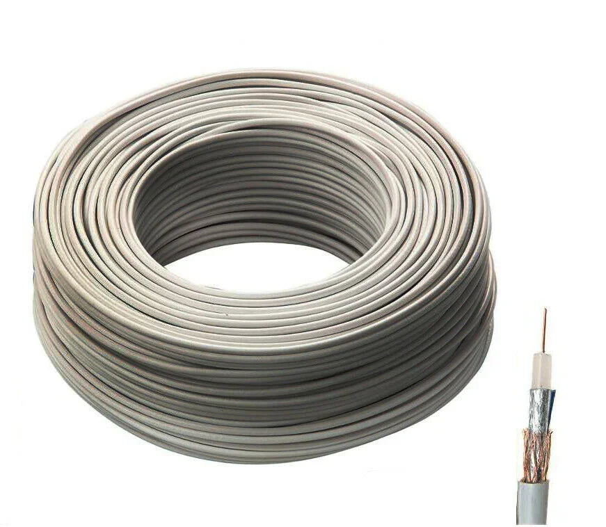 Cavo Antenna Satellitare Cavo Coassiale RG6 Omologato DIRECTV, 200 Piedi, 75 Ohm, 3GHz, Per Impianti TV E Satellitari Xbox Rgh - Foto 7