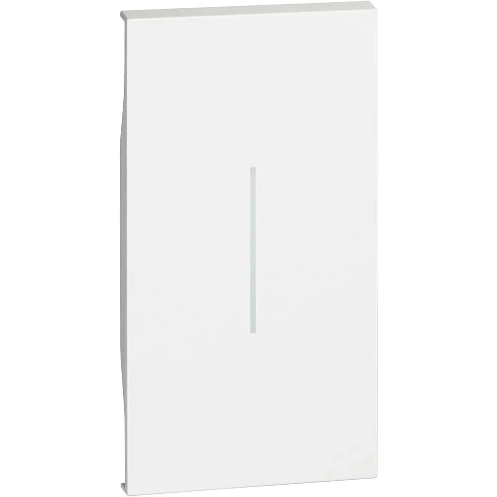 Cover Comando Chiave 2 Moduli BTicino Living Now Bianco - KW01M2, Design Moderno e Facile Installazione