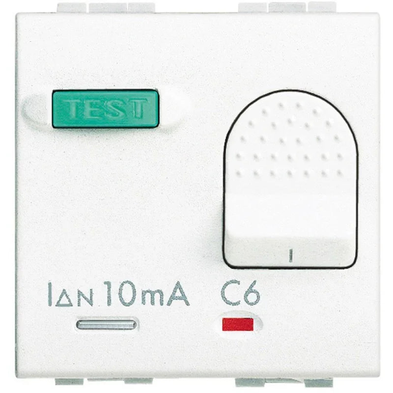BTicino Livinglight Salvavita Automatico 10A N4305/10 - Interruttore Magnetotermico 0.01A 230V, Sicurezza Elettrica