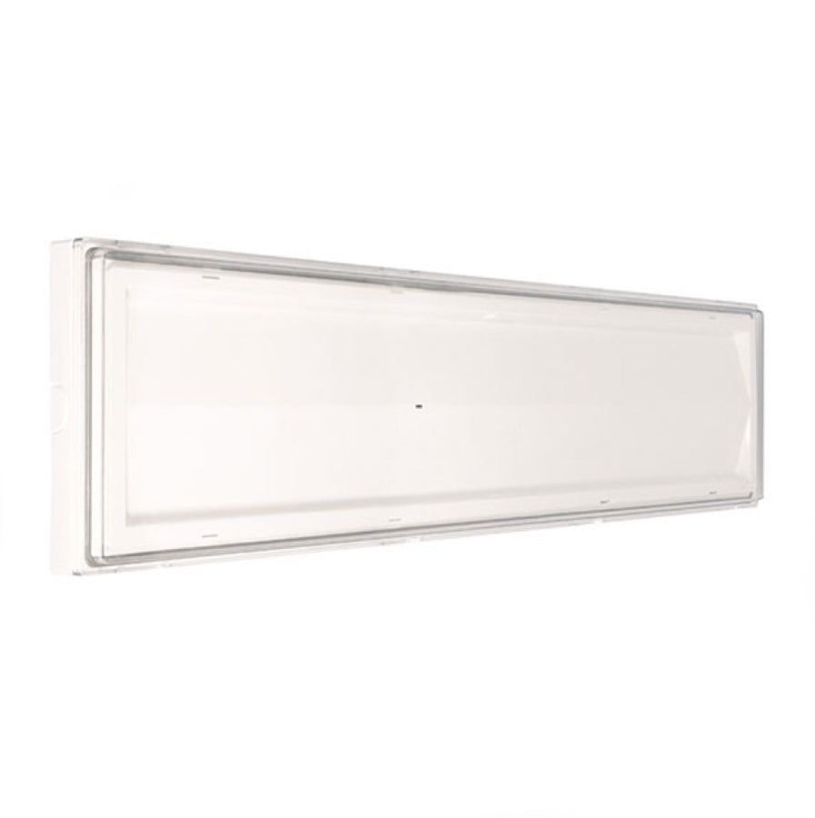 Beghelli 8584 LED emergency lamp Ticinque SE 18W waterproof design for large commercial spaces.