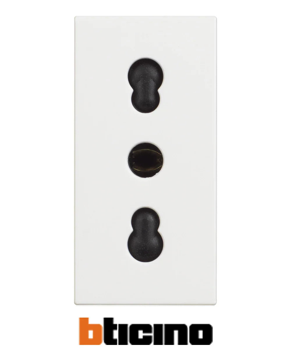 BTicino Presa Bipasso Standard Italia 2P+T 10/16A Colore Bianco - Facile Installazione, Sicurezza Garanzia - SKU: [inserire_codice_sku]