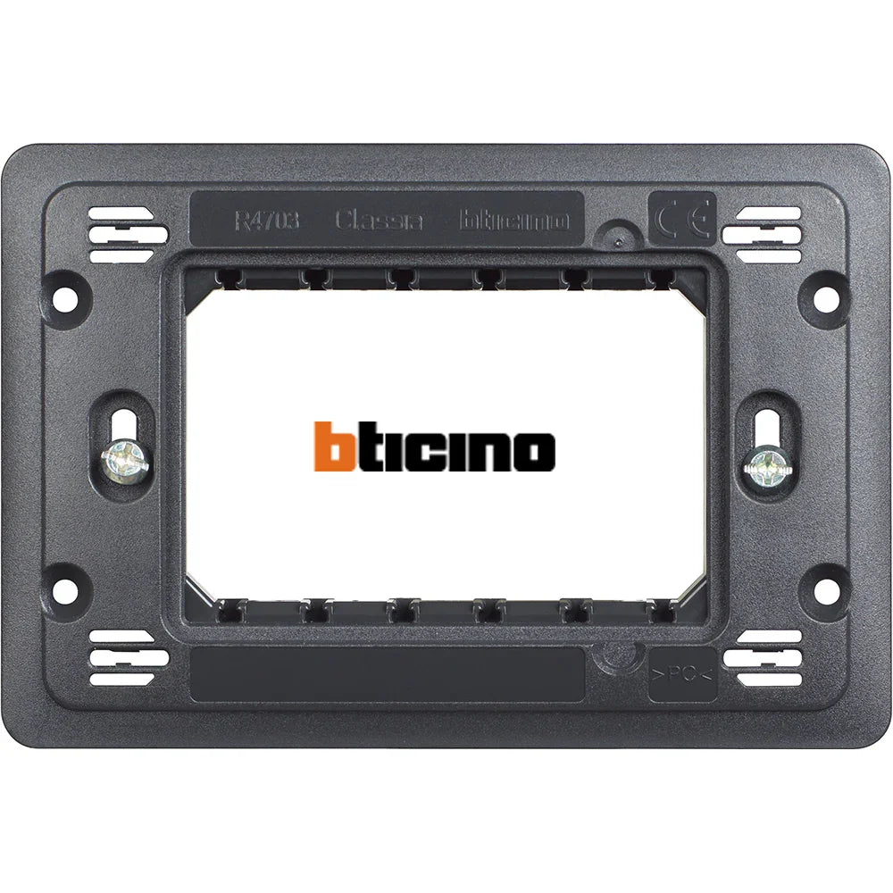 Bticino Supporto 3 Moduli Per Scatola Incasso 503 - Alta Qualità, Design Elegante, Facile Installazione