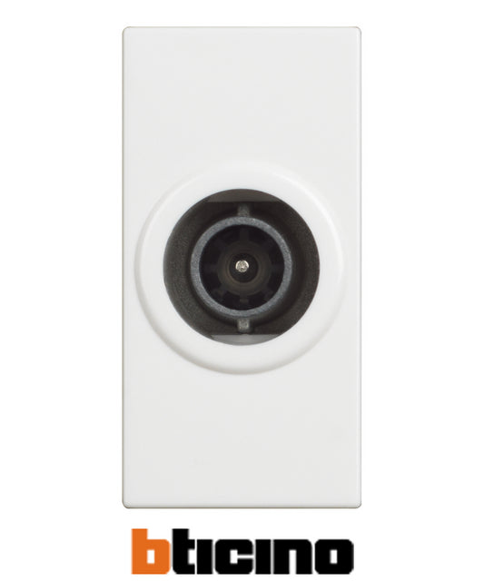 Bticino coassiale TV passante 14db 1 modulo colore bianco, ideale per installazioni TV e audio.